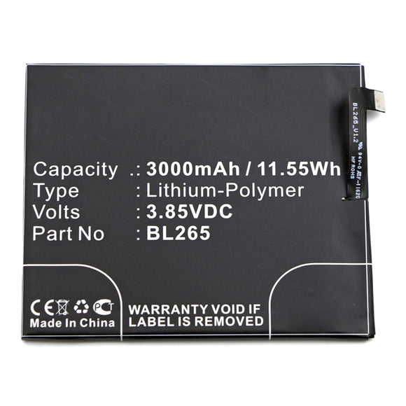 Batteries N Accessories BNA-WB-P14574 Cell Phone Battery - Li-Pol, 3.85V, 3000mAh, Ultra High Capacity - Replacement for Motorola BL265 Battery