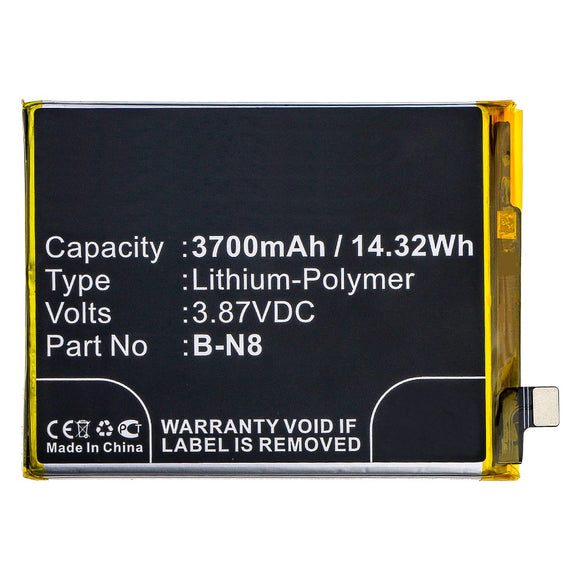 Batteries N Accessories BNA-WB-P10165 Cell Phone Battery - Li-Pol, 3.87V, 3700mAh, Ultra High Capacity - Replacement for VIVO B-N8 Battery