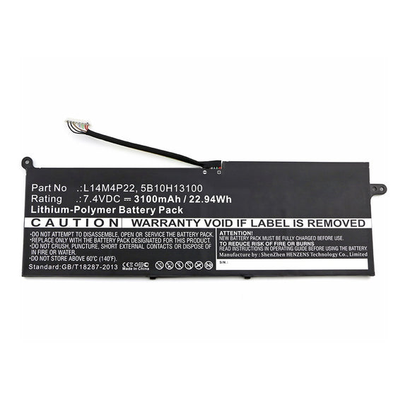 Batteries N Accessories BNA-WB-P12603 Laptop Battery - Li-Pol, 7.4V, 3100mAh, Ultra High Capacity - Replacement for Lenovo L14M4P22 Battery