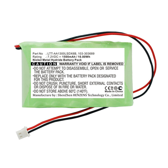 Batteries N Accessories BNA-WB-H13915 Alarm System Battery - Ni-MH, 7.2V, 1500mAh, Ultra High Capacity - Replacement for Visonic 103-300691 Battery