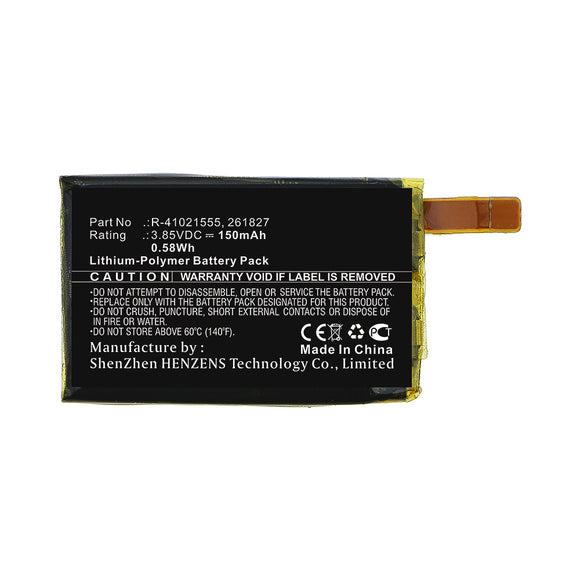 Batteries N Accessories BNA-WB-P11408 Smartwatch Battery - Li-Pol, 3.85V, 150mAh, Ultra High Capacity - Replacement for FitBit R-41021555 Battery