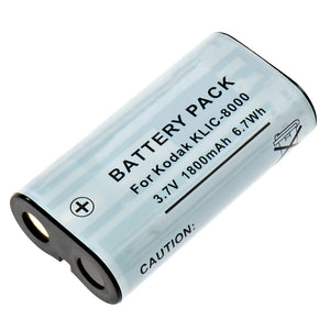 Batteries N Accessories BNA-WB-KLIC8000 Digital Camera Battery - li-ion, 3.7V, 1800 mAh, Ultra High Capacity Battery - Replacement for Kodak KLIC-8000 Battery