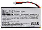 Batteries N Accessories BNA-WB-P17436 GPS Battery - Li-Pol, 3.7V, 1500mAh, Ultra High Capacity - Replacement for Magellan AE473870P Battery