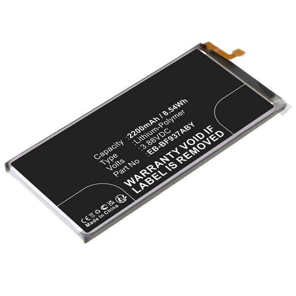 Batteries N Accessories BNA-WB-P18566 Cell Phone Battery - Li-Pol, 3.88V, 2200mAh, Ultra High Capacity - Replacement for Samsung EB-BF937ABY Battery