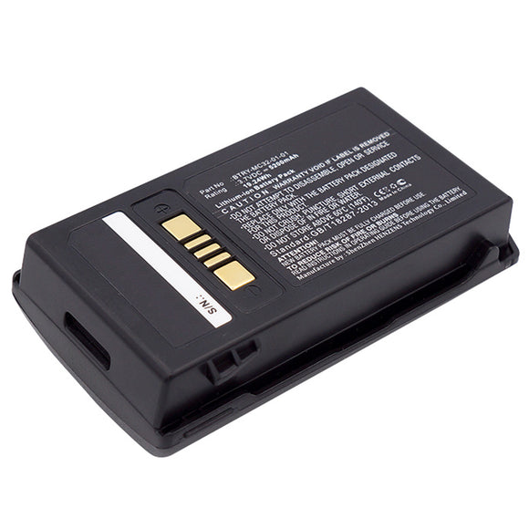 Batteries N Accessories BNA-WB-L1260 Barcode Scanner Battery - Li-Ion, 3.7V, 5200 mAh, Ultra High Capacity Battery - Replacement for Motorola BTRY-MC32-01-01 Battery