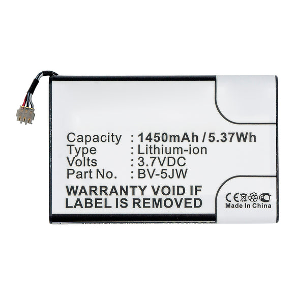 Batteries N Accessories BNA-WB-L14628 Cell Phone Battery - Li-ion, 3.7V, 1450mAh, Ultra High Capacity - Replacement for Nokia BV-5JW Battery