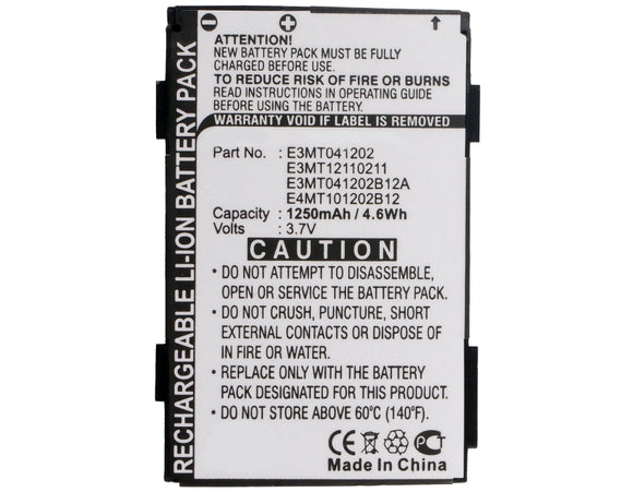 Batteries N Accessories BNA-WB-L3431 Cell Phone Battery - Li-Ion, 3.7V, 1250 mAh, Ultra High Capacity Battery - Replacement for Medion E3MT041202 Battery