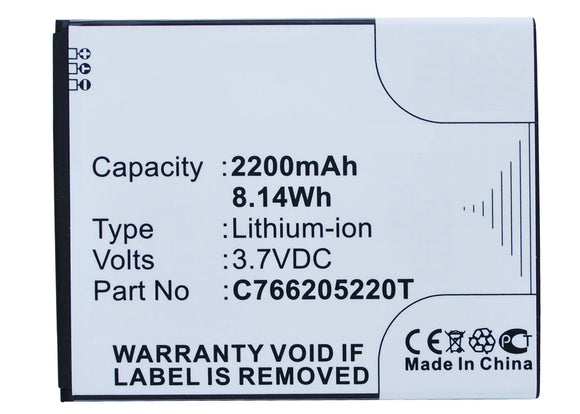 Batteries N Accessories BNA-WB-L3171 Cell Phone Battery - Li-Ion, 3.7V, 2200 mAh, Ultra High Capacity Battery - Replacement for Blu C766205220T Battery