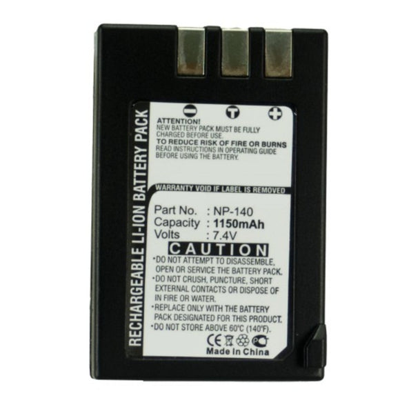Batteries N Accessories BNA-WB-L8919 Digital Camera Battery - Li-ion, 7.4V, 1150mAh, Ultra High Capacity - Replacement for Fujifilm NP-140 Battery