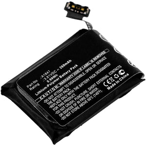 Batteries N Accessories BNA-WB-P9749 Smartwatch Battery - Li-Pol, 3.81V, 260mAh, Ultra High Capacity - Replacement for Apple A1847 Battery