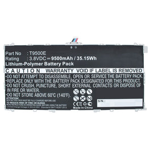 Batteries N Accessories BNA-WB-P9744 Tablet Battery - Li-Pol, 3.8V, 9500mAh, Ultra High Capacity - Replacement for Samsung T9500E Battery
