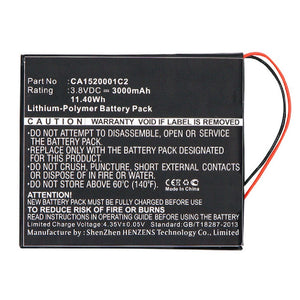 Batteries N Accessories BNA-WB-P11078 Tablet Battery - Li-Pol, 3.8V, 3000mAh, Ultra High Capacity - Replacement for Alcatel CA1520001C2 Battery