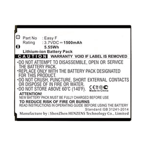 Batteries N Accessories BNA-WB-L11626 Cell Phone Battery - Li-ion, 3.7V, 1500mAh, Ultra High Capacity - Replacement for Highscreen Easy F Battery