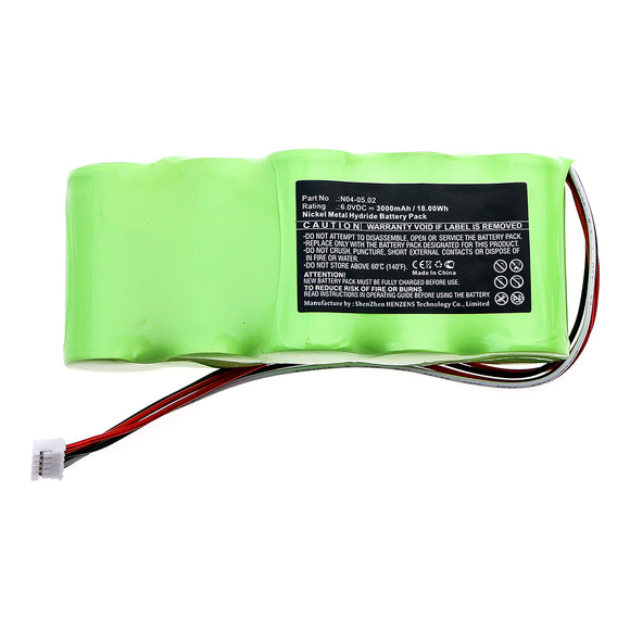 Batteries N Accessories BNA-WB-H13384 Equipment Battery - Ni-MH, 6V, 3000mAh, Ultra High Capacity - Replacement for Theis N04-05.02 Battery
