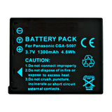 Batteries N Accessories BNA-WB-CGAS007 Digital Camera Battery - li-ion, 3.7V, 1300 mAh, Ultra High Capacity Battery - Replacement for Panasonic CGA-S007 Battery