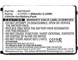 Batteries N Accessories BNA-WB-L1087 2-Way Radio Battery - Li-ion, 3.7, 900mAh, Ultra High Capacity Battery - Replacement for Motorola 56557, BAT56557, HCLE4159B, SNN5571B Battery