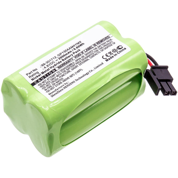 Batteries N Accessories BNA-WB-H8610 Alarm System Battery - Ni-MH, 4.8V, 2000mAh, Ultra High Capacity - Replacement for Visonic 99-301712, GP130AAM4YMX, GP230AAH4YMX Battery
