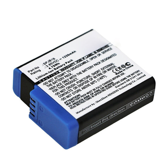 Batteries N Accessories BNA-WB-L15726 Digital Camera Battery - Li-ion, 3.85V, 1220mAh, Ultra High Capacity - Replacement for GoPro AHDBT-801 Battery