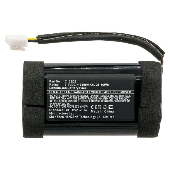 Batteries N Accessories BNA-WB-L8087 Speaker Battery - Li-ion, 7.4V, 3400mAh, Ultra High Capacity Battery - Replacement for Bang & Olufsen C129D3 Battery