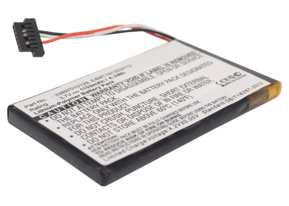 Batteries N Accessories BNA-WB-P4244 GPS Battery - Li-Pol, 3.7V, 1150 mAh, Ultra High Capacity Battery - Replacement for Mitac 33897010129 Battery