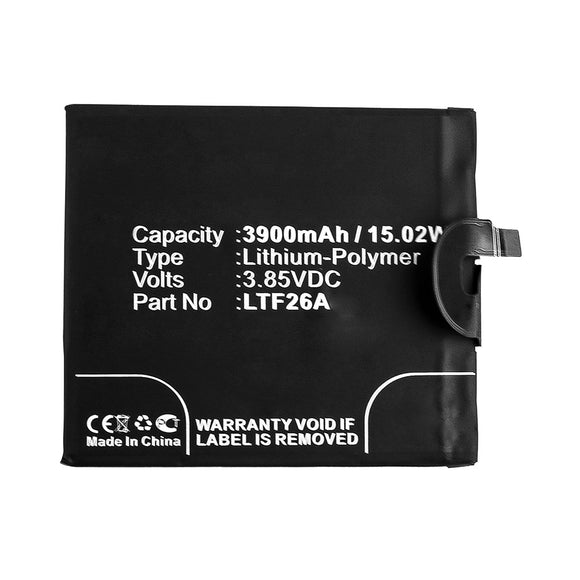 Batteries N Accessories BNA-WB-P12284 Cell Phone Battery - Li-Pol, 3.85V, 3900mAh, Ultra High Capacity - Replacement for LeTV LTF26A Battery