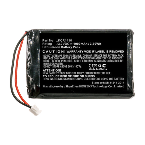 Batteries N Accessories BNA-WB-L13426 Game Console Battery - Li-ion, 3.7V, 1000mAh, Ultra High Capacity - Replacement for Sony KCR1410 Battery