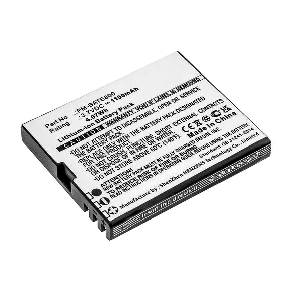 Batteries N Accessories BNA-WB-L14839 Cell Phone Battery - Li-ion, 3.7V, 1100mAh, Ultra High Capacity - Replacement for Plum PM-BATE800 Battery