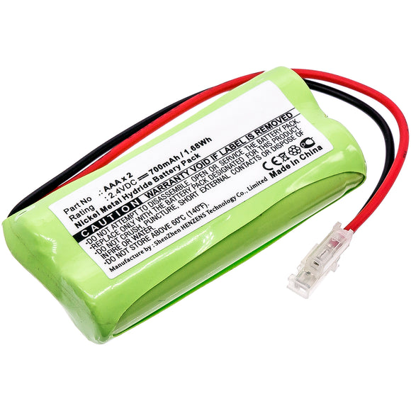 Batteries N Accessories BNA-WB-H435 Cordless Phones Battery - Ni-MH, 2.4V, 700 mAh, Ultra High Capacity Battery - Replacement for Universal AAAx2 Battery
