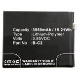 Batteries N Accessories BNA-WB-P9951 Cell Phone Battery - Li-Pol, 3.85V, 3950mAh, Ultra High Capacity - Replacement for BBK B-C2 Battery