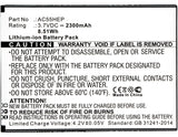 Batteries N Accessories BNA-WB-L8236 Cell Phone Battery - Li-ion, 3.7V, 2300mAh, Ultra High Capacity Battery - Replacement for Archos AC55HEP, BSF20 Battery