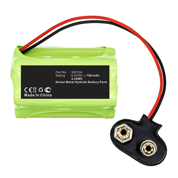 Batteries N Accessories BNA-WB-H13346 Equipment Battery - Ni-MH, 6V, 700mAh, Ultra High Capacity - Replacement for SAT-KABEL 35512A Battery