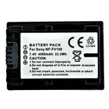 Batteries N Accessories BNA-WB-NPFH100 Camcorder Battery - li-ion, 7.4V, 3100 mAh, Ultra High Capacity Battery - Replacement for Sony NP-FH100 H Battery