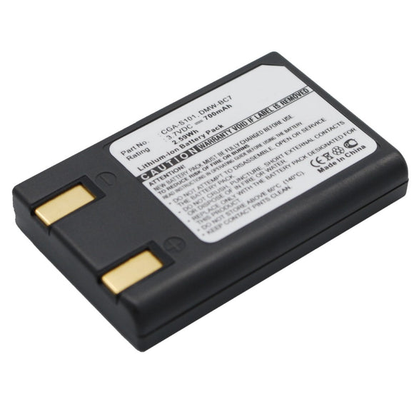 Batteries N Accessories BNA-WB-L9068 Digital Camera Battery - Li-ion, 3.7V, 700mAh, Ultra High Capacity - Replacement for Panasonic CGA-S101 Battery