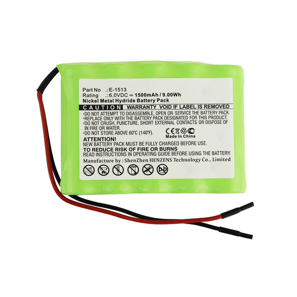 Batteries N Accessories BNA-WB-H12721 Medical Battery - Ni-MH, 6V, 1500mAh, Ultra High Capacity - Replacement for IKO3 E-1513 Battery