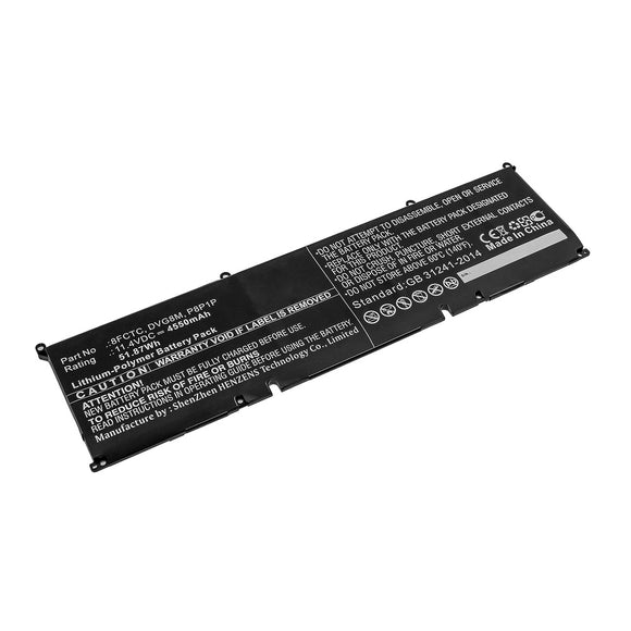 Batteries N Accessories BNA-WB-P10711 Laptop Battery - Li-Pol, 11.4V, 4550mAh, Ultra High Capacity - Replacement for Dell 8FCTC Battery