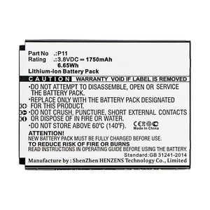 Batteries N Accessories BNA-WB-L10121 Cell Phone Battery - Li-ion, 3.8V, 1750mAh, Ultra High Capacity - Replacement for Cubot P11 Battery