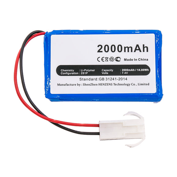 Batteries N Accessories BNA-WB-P15475 Cars Battery - Li-Pol, 7.4V, 2000mAh, Ultra High Capacity - Replacement for Brookstone FT704060P-2S Battery