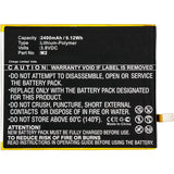 Batteries N Accessories BNA-WB-P11236 Cell Phone Battery - Li-Pol, 3.8V, 2400mAh, Ultra High Capacity - Replacement for Elephone M2 Battery