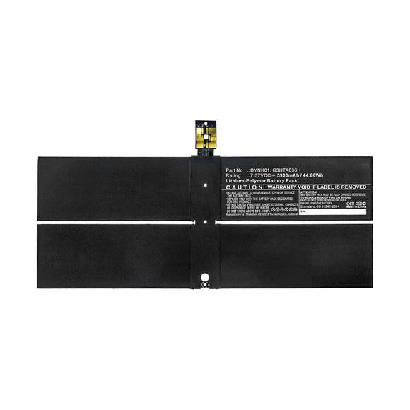 Batteries N Accessories BNA-WB-P15383 Tablet Battery - Li-Pol, 7.57V, 5900mAh, Ultra High Capacity - Replacement for Microsoft DYNK01 Battery