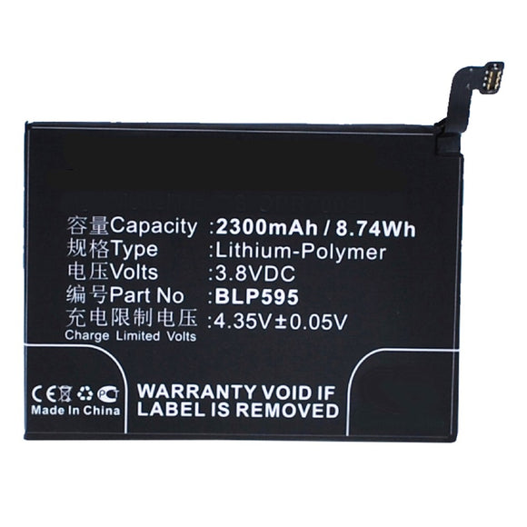 Batteries N Accessories BNA-WB-P3520 Cell Phone Battery - Li-Pol, 3.8V, 2300 mAh, Ultra High Capacity Battery - Replacement for OPPO BLP595 Battery