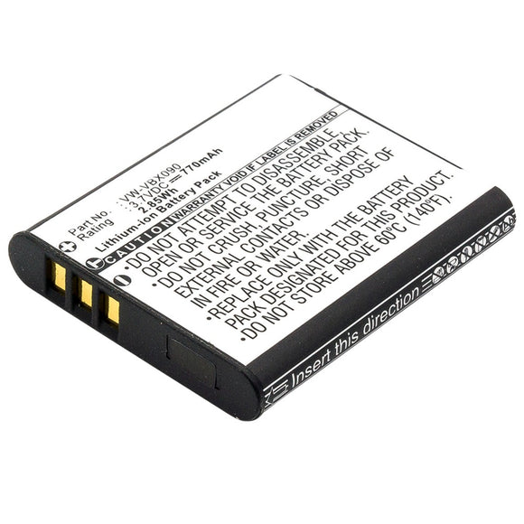 Batteries N Accessories BNA-WB-L9079 Digital Camera Battery - Li-ion, 3.7V, 770mAh, Ultra High Capacity - Replacement for Panasonic VW-VBX090 Battery