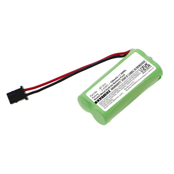 Batteries N Accessories BNA-WB-H17085 2-Way Radio Battery - Ni-MH, 2.4V, 700mAh, Ultra High Capacity - Replacement for Uniden BT-914 Battery