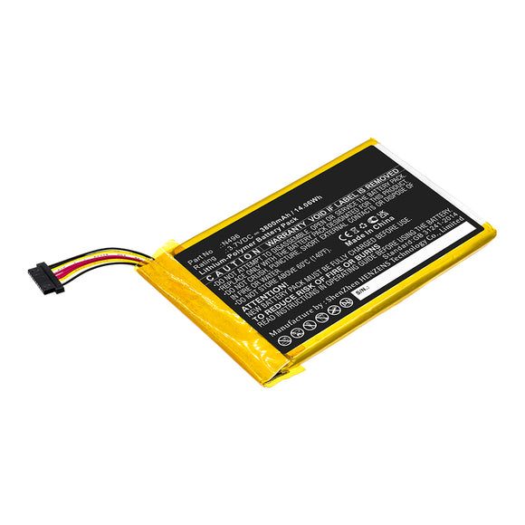 Batteries N Accessories BNA-WB-P15034 GPS Battery - Li-Pol, 3.7V, 3800mAh, Ultra High Capacity - Replacement for Magellan N496 Battery