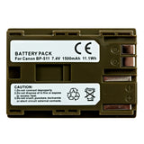 Batteries N Accessories BNA-WB-BP511 Digital Camera Battery - li-ion, 7.4V, 1500 mAh, Ultra High Capacity Battery - Replacement for Canon BP-511 Battery