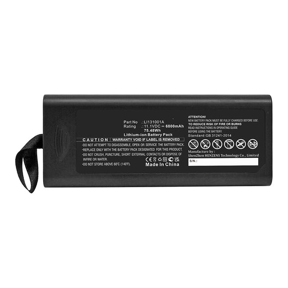 Batteries N Accessories BNA-WB-L16666 Medical Battery - Li-ion, 11.1V, 6800mAh, Ultra High Capacity - Replacement for Mindray 115-018012-00 Battery