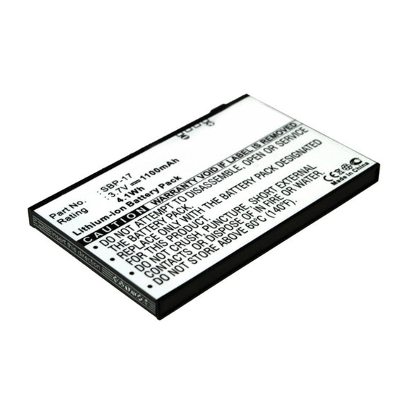 Batteries N Accessories BNA-WB-L17144 Cell Phone Battery - Li-ion, 3.7V, 1100mAh, Ultra High Capacity - Replacement for Asus  SBP-17 Battery
