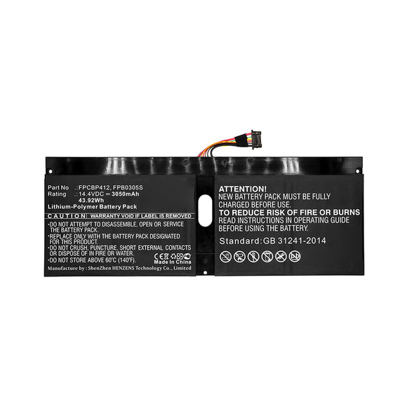 Batteries N Accessories BNA-WB-P11439 Laptop Battery - Li-Pol, 14.4V, 3050mAh, Ultra High Capacity - Replacement for Fujitsu FPB0305S Battery