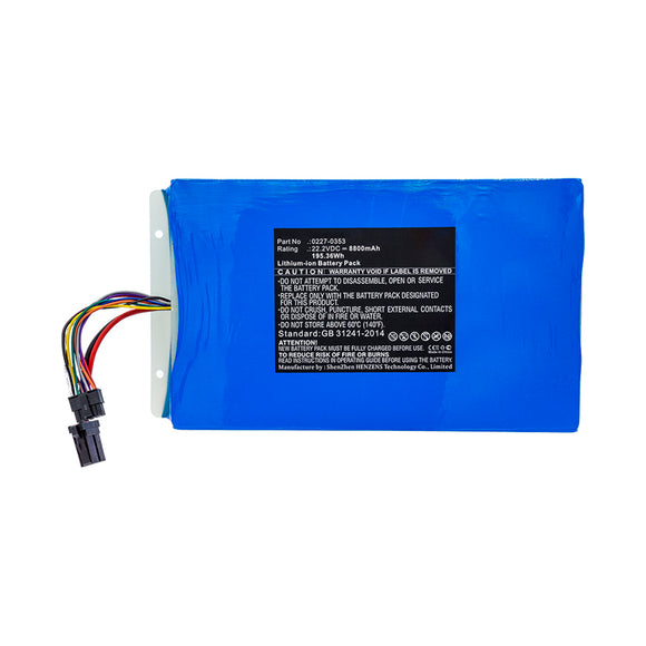 Batteries N Accessories BNA-WB-L15099 Medical Battery - Li-ion, 22.2V, 8800mAh, Ultra High Capacity - Replacement for MAQUET 0227-0353 Battery