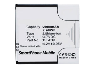 Batteries N Accessories BNA-WB-L3534 Cell Phone Battery - Li-Ion, 3.7V, 2000 mAh, Ultra High Capacity Battery - Replacement for PHICOMM BL-F10 Battery