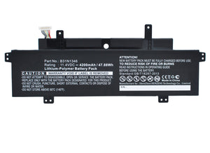 Batteries N Accessories BNA-WB-P4526 Laptops Battery - Li-Pol, 11.4V, 4200 mAh, Ultra High Capacity Battery - Replacement for Asus 0B200-01010000 Battery